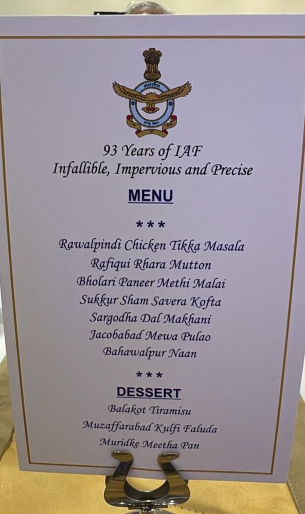 ‘Rawalpindi Tikka Masala’ Menu with Pakistan on dinner plate elicits comedic laughter in Jharkhand