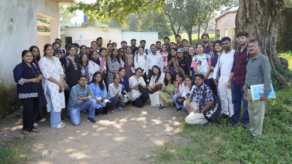 Jharkhand based NUSRL, Ranchi Students led by its VC conducted survey in Gargi village