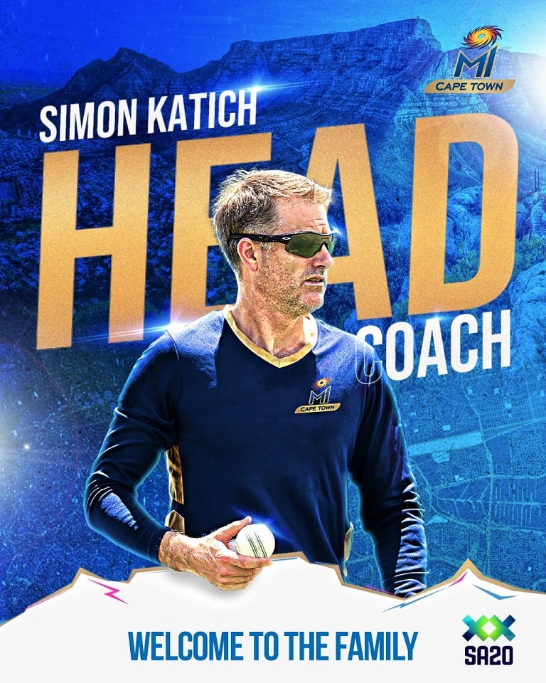 Simon Katich named head coach, Hashim Amla batting coach as MI Cape Town announces its coaching team 