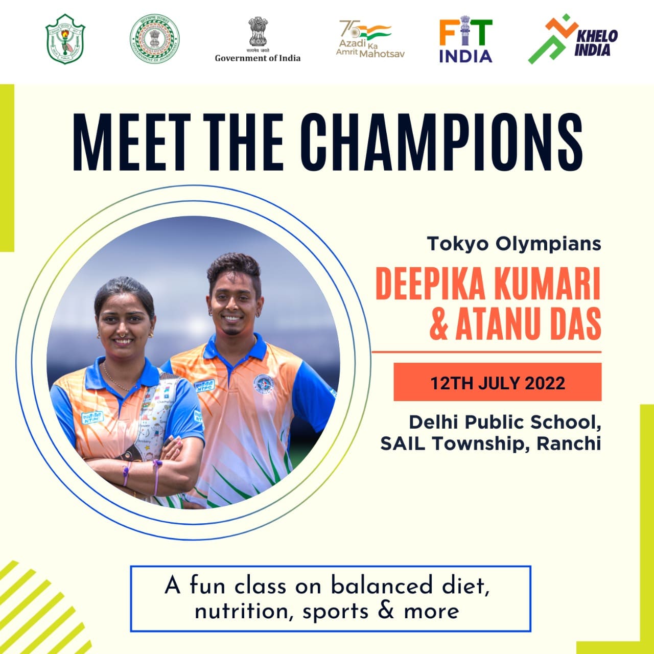 Olympian Archers Atanu and Deepika Kick off ‘Meet The Champion’ programme in Ranchi 
