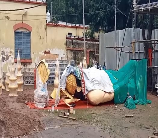 Rains spoil Durga Puja festive mood in Ranchi 