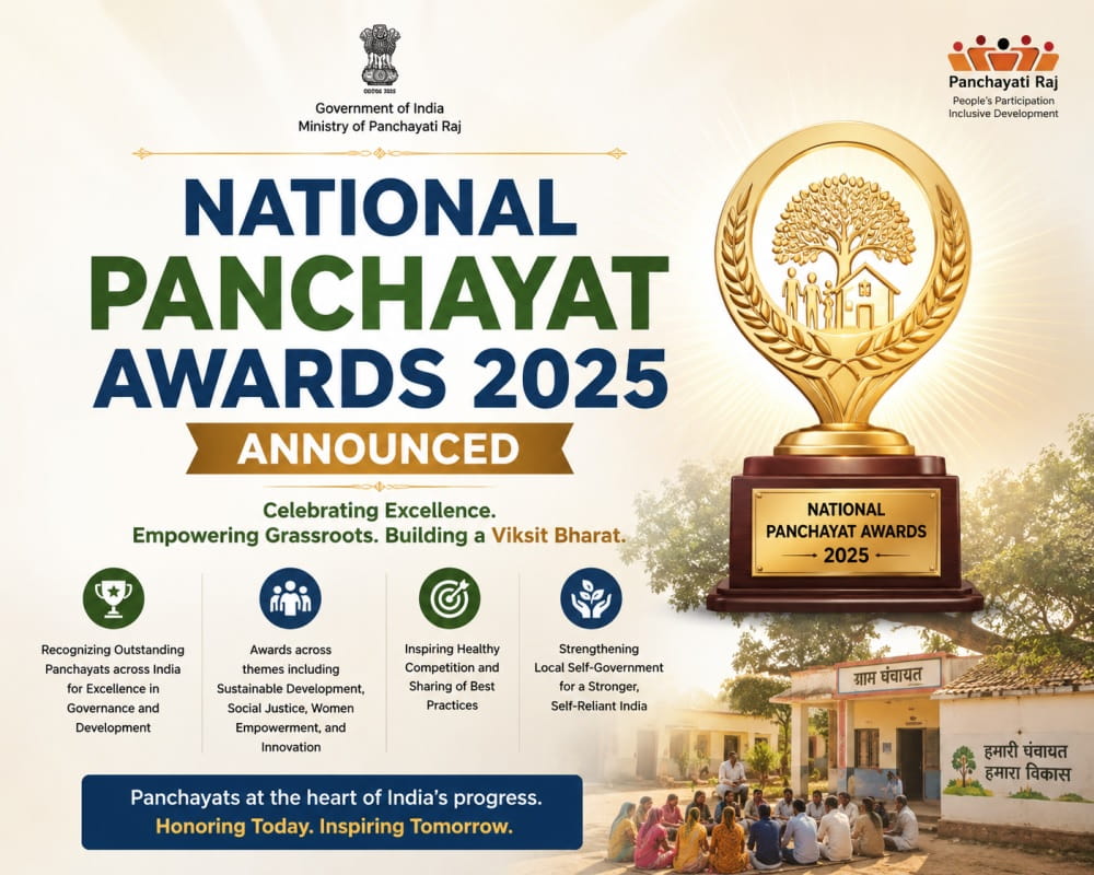 national-panchayat-awards-2025-announcedamong-49-panchayats-in-india-pakur-in-jharkhand-shines-gets-national-panchayat-honour