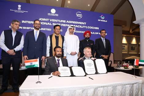 indias-ship-repair-advances-as-drydocks-world-forum-join-hands-with-cochin-shipyard