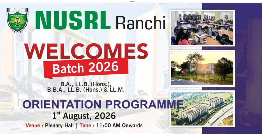 nusrl-ranchi-to-host-orientation-programme-2026-on-august-1-cj-sonak-to-grace-occasion