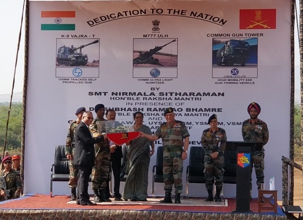 Sitharaman dedicates M777 A2 Howitzers to service of the Nation