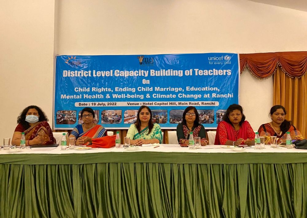 UNICEF & NBJK Organizes Workshop on Child Rights for Teachers in Ranchi