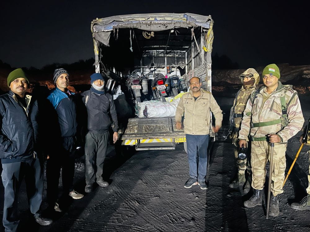 cisf-and-ccl-conduct-joint-operation-recovers-866-mt-illegal-coal-in-jharkhand