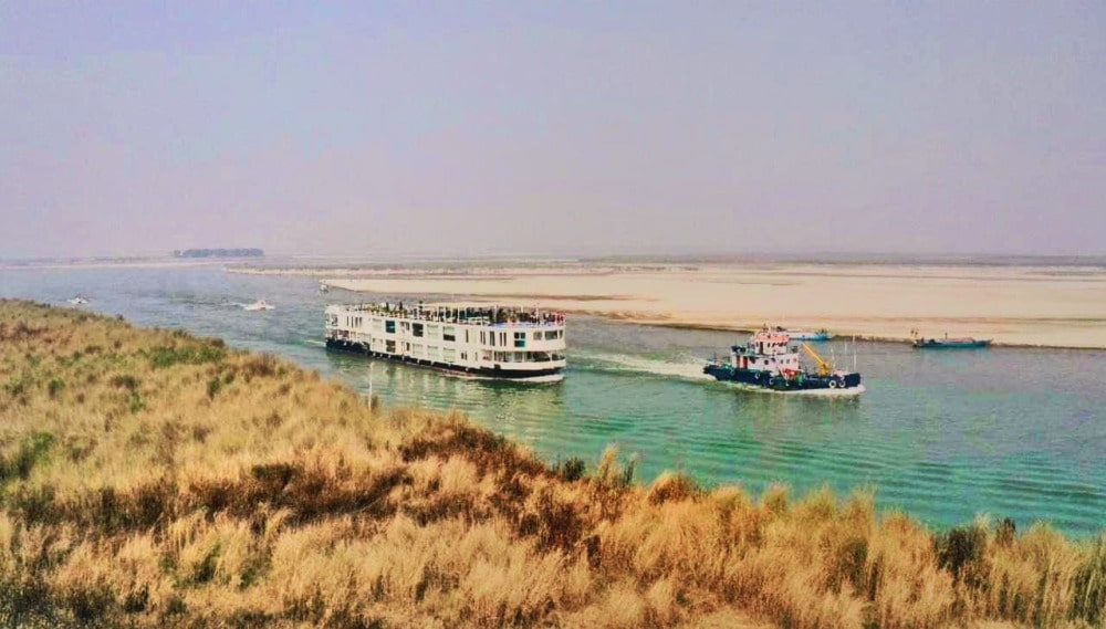 Ganga Vilas-World’s longest river cruise - crossed Zero point on Indo-Bangladesh border