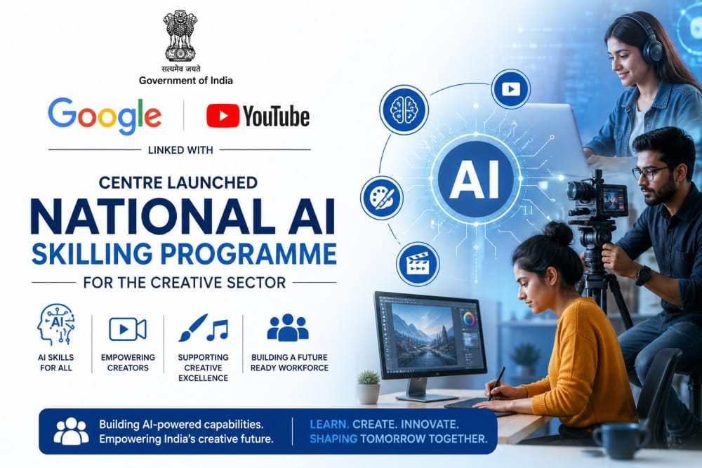 linked-with-google-and-youtub-centre-launched-national-ai-skilling-programme-for-the-creative-sector